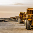 These super sized rock trucks are on their way to drop a load of Platinum rich rock into the crusher. These trucks can carry more than 200 tons of rock at a time, and are too large for public roads.