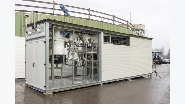Die Ever Craft ACA Anlage verwandelt CO2 in Carbon.