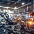 Industrie 5.0 dank AI: Ein Wissenschafter arbeitet mithilfe einen Roboterarms.