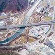 Bauarbeiten nahe Graz: Nachhaltige Infrastruktur kann einen erheblichen Beitrag leisten, um Emissionen einzusparen.