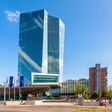 Nordansicht auf die Europäische Zentralbank in Frankfurt am Main