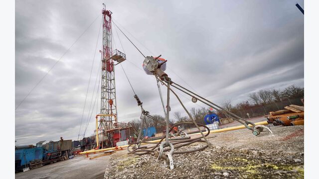 Geothermie-Bohrungsanlage in Wien Essling