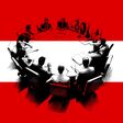 people, business, conference, superimposed, austrian, flag, austria, group, men, women, meeting, team, teamwork, table, sitting, seated, round, circle, circular, businessmen, businesswomen, politics, political, government, nation, national, country, sign, banner, drawing, sketch, transparent, discussion, decision, concept, plan, art, illustration, male, female, decide, isolated, silhouette, forum, seminar, legislature, legislative, parliament, assembly