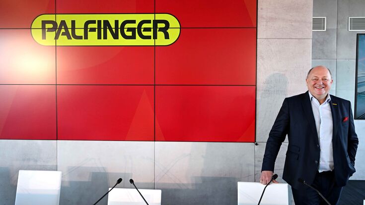© APA/ROLAND SCHLAGER CEO Andreas Klauser im Rahmen der Bilanz-PK der Palfinger AG mit dem Titel "Jahresergebnis 2024" am Donnerstag, 6. März 2025, in Wien.