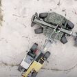 Luftansicht auf Verteidigungsfahrzeuge mit Schutzsystem von Hintsteiner Defence.