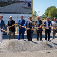 Beim Spatenstich der Messehalle 22: Mag. Arch. Markus Fischer (F2 Architekten ZT GmbH), Messepräsident Dr. Peter Franzmayr, Wirtschaftslandesrat Markus Achleitner, Bürgermeister Dr. Andreas Rabl, Dir. Mag. Robert Schneider (Geschäftsführer Messe Wels GmbH), Arch. DI Ernst Gunhold (Geschäftsführer Architekten Zellinger Gunhold+Partner Ziviltechniker GesmbH), DI Stefan Kubin (Projektleiter SPIRK + Partner Ingenieur GmbH).