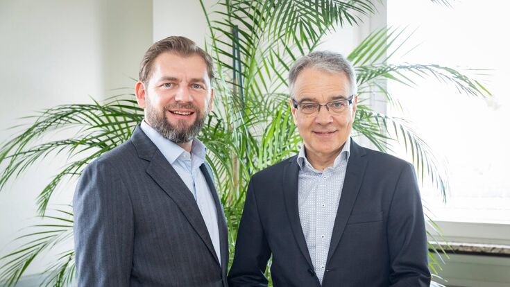 © Foto Fischer Portrait der beiden Geschäftsführer der Energie Graz: Landschützer und Papousek