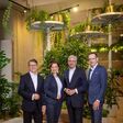 Vierköpfiges Vorstandsteam der Steiermärkischen Sparkasse: v.l.: Sigmund Loibner, Vorstandsmitglied Steiermärkische Sparkasse, Walburga Seidl, Vorstandsmitglied Steiermärkische Sparkasse, Georg Bucher, Vorstandsvorsitzender Steiermärkische Sparkasse, Oliver Kröpfl, Vorstandsmitglied Steiermärkische Sparkasse