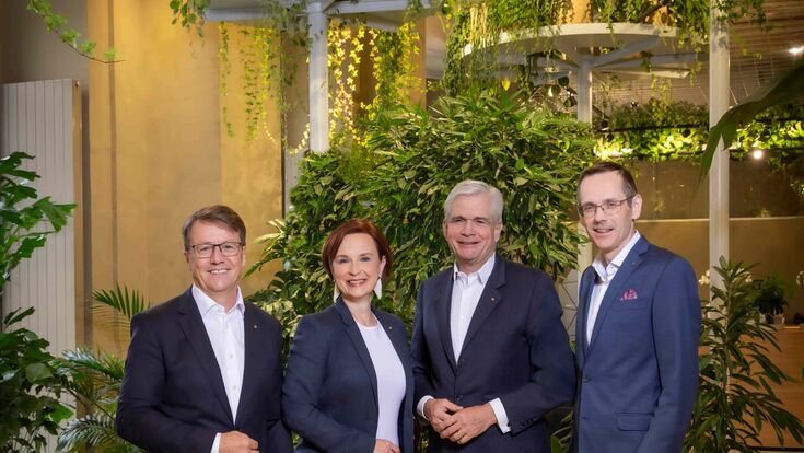 © Werner Krug Vierköpfiges Vorstandsteam der Steiermärkischen Sparkasse