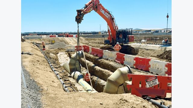 Baustelle der Wietersdorfer Gruppe in Australien.