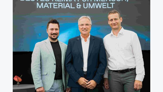 Merlin Technology CTO Dominik Reisinger, CEO Johann Reisinger und CFO Johannes Part