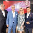 Gerald Ganzger (Managing Partner LGP), Mag. Herbert Kovar (Managing Partner Tax, Deloitte Österreich), Mag. Monica RINTERSBACHER (Geschäftsführerin Leitbetriebe Austria), Prof. DI Dr. Gerhard Hrebicek, MBA (Präsident European Brand Institute) bei der Präsentation der Österreichischen Markenwert Studie 2025