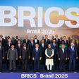 PM in a family photograph with Members, Partners and Outreach invitees on the sidelines of 17th BRICS Summit at Rio de Janeiro, in Brazil on July 07, 2025.