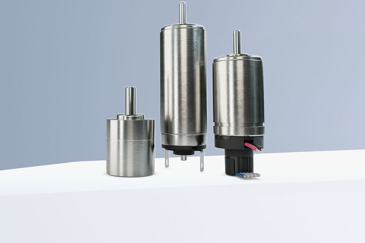 Nahaufnahme DC-Motor von Faulhaber