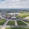 Seestadt aspern aus der Vogelperspektive