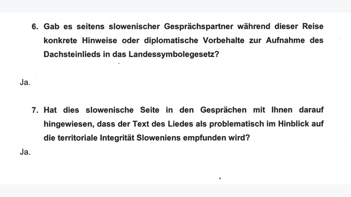 Beantwortung durch Manuela Khom der parlamentarischen Anfrage der NEOS zur Landeshymnen-Causa