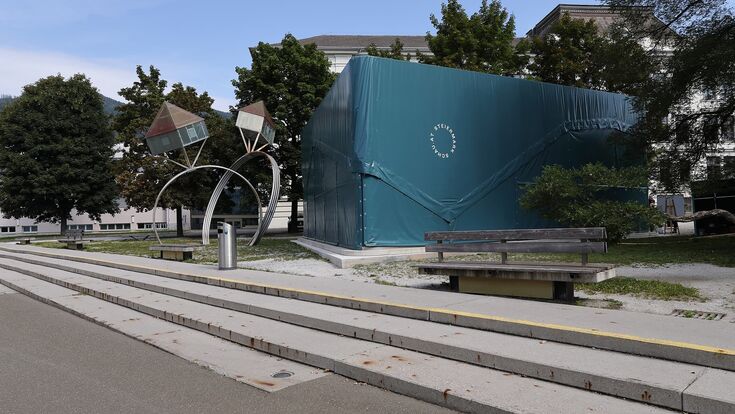 außenansicht auf den pavillon leoben als teil der steiermark schau 2025