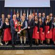 Das Team Oberösterreich der Euroskills 2025 wird im Landhaus Linz geehrt.