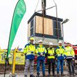 Anlieferung Holz Trafostation