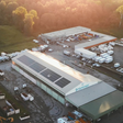 Luftansicht auf Brantner Green Solutions Zentrale in Krems, Niederösterreich