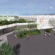 rendering der wels messehalle außen