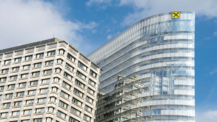 Bürogebäude der Raiffeisenlandesbank Niederösterreich-Wien.