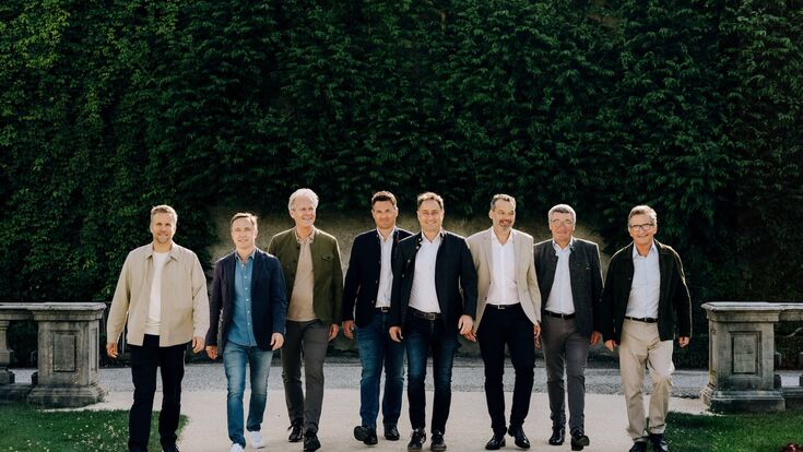 Gruppenfoto der 8 CulturBrauer in österreich