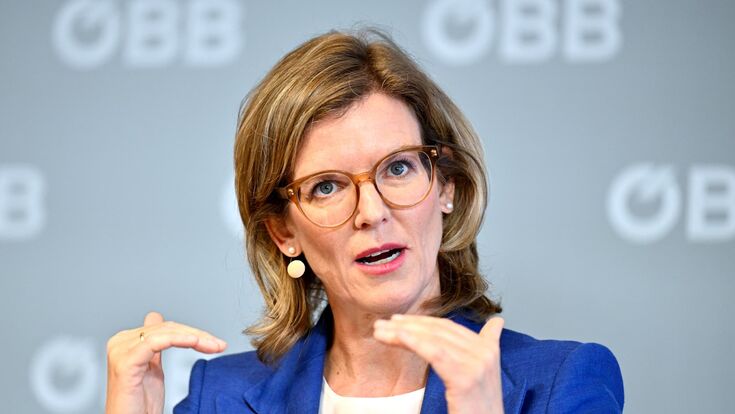 ÖBB-CFO Manuela Waldner am Freitag, 17. April 2026, im Rahmen der ÖBB-Bilanzpressekonferenz "Jahresergebnis 2025" in Wien.