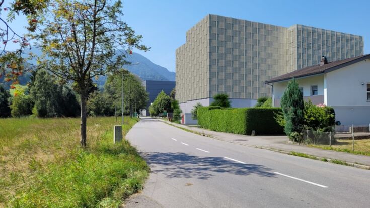 Visualisierung des geplanten Reststoffkraftwerks von Rondo Ganahl in Frastanz (Vorarlberg) zur Erzeugung von thermischer Energie.