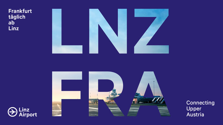Schriftzug Flughafen Linz